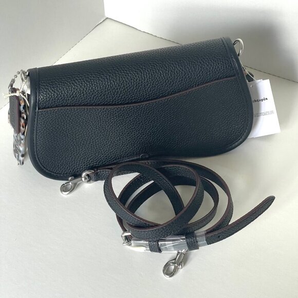 Coach Wavy Dinky CK113 Black Coachtopia Leather Shoulder Crossbody Bag - Picture 4 of 14